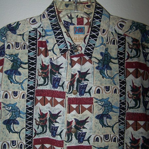 KAHALA " AVI " COLLECTION HAWAIIAN SHIRT SB3487 - Picture 3 of 11